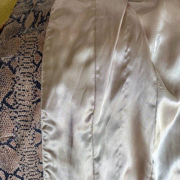 Vintage Rogue Snakeskin Leather Jacket - 100% Genuine Leather - Picture 7 of 8
